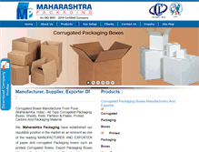 Tablet Screenshot of corrugatedboxesmanufacturer.com